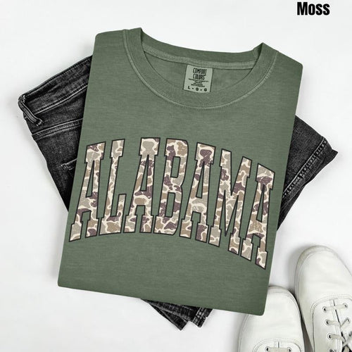 *CUSTOMIZABLE* Camo States Comfort Colors T-Shirt 'NLB' Hoodie, Sweatshirt | RetroVerseTees.com