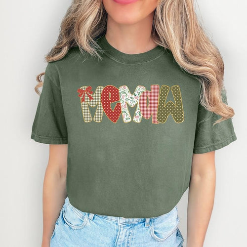 *CUSTOMIZABLE* Christmas Name Comfort Colors T-Shirt 'NLB' Hoodie, Sweatshirt | RetroVerseTees.com