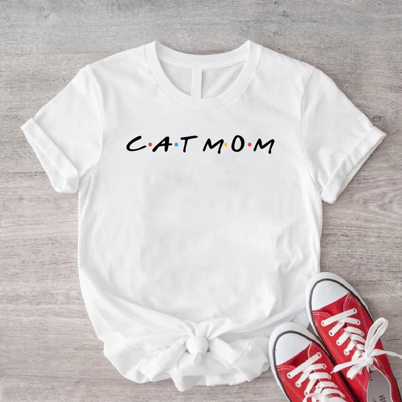 Cat Mom T-Shirt, Cat Lover Shirt, Funny Pet Tee, Animal Gift Tee, Cat Short Sleeve For Mother, Pet Owner Birthday Gift...