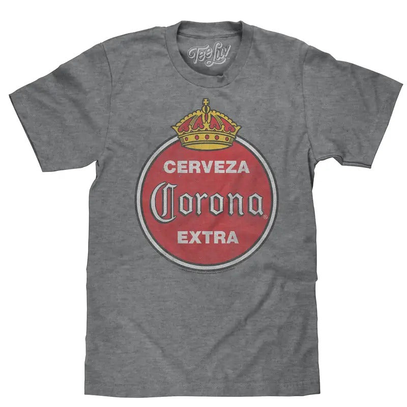 Cerveza Corona Extra Logo T-Shirt - Gray Hoodie, Sweatshirt | RetroVerseTees.com