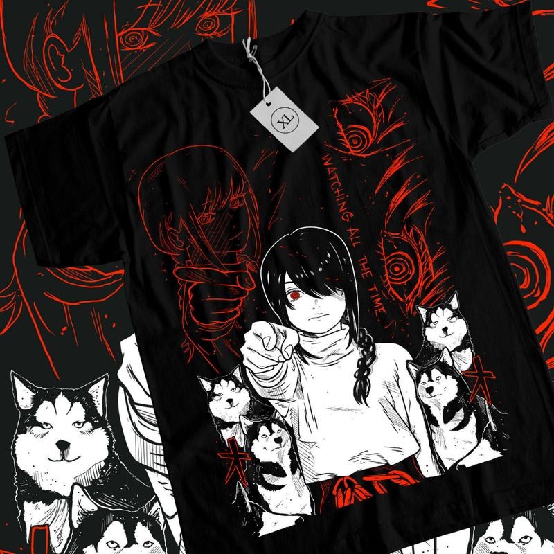 Chainsaw Man Anime T-Shirt & Sweatshirt, Nayuta Control Devil Graphic Tee, Anime Manga Lover Gifts Ball Cotton Hoodie