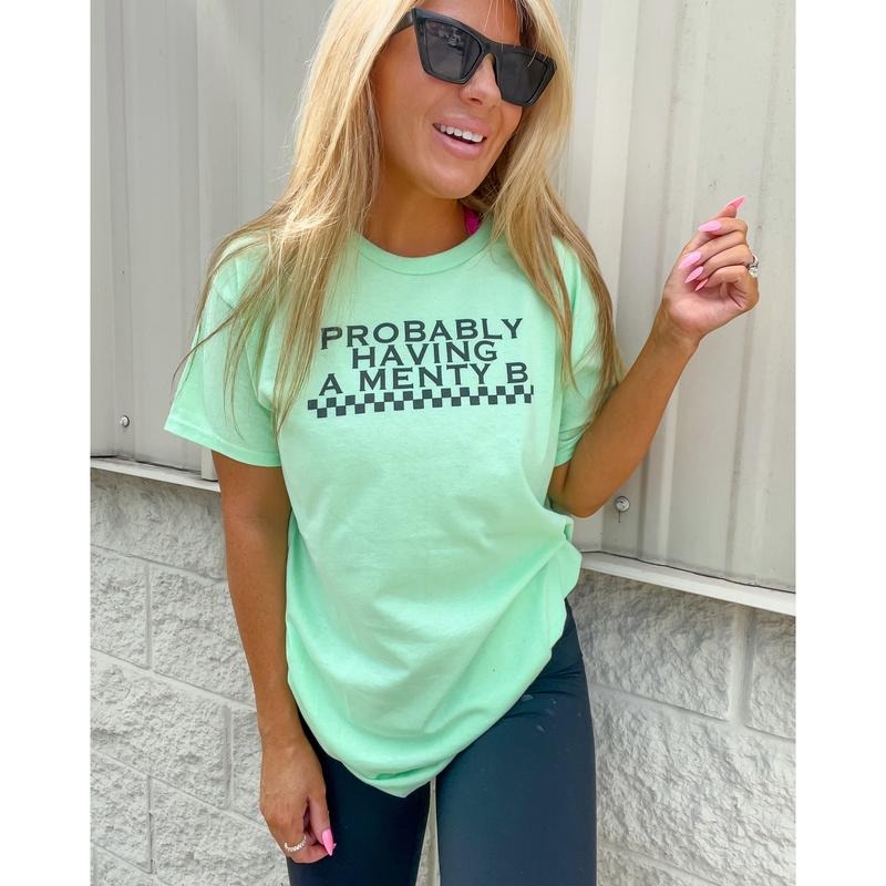 Checkered Menty B Graphic Tee Hoodie, Sweatshirt | RetroVerseTees.com