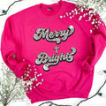 Cheetah Merry & Bright Christmas Sweatshirt T-Shirts, Hoodie | RetroVerseTees.com