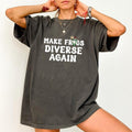 ChicCotton Make Frogs Diverse Again Comfort Colors Shirt, Portland Frog T-shirt, Sarcastic Anti MAGA Graphic Tee,...