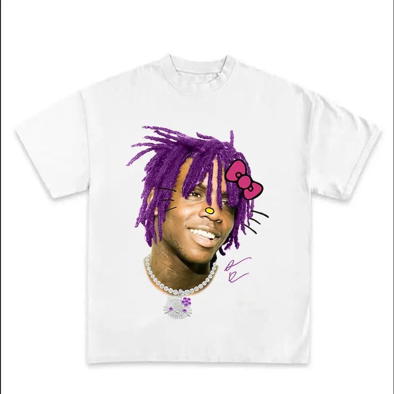 Chief Kitty Keef Purple Tee Classic Cotton Top Hoodie, Sweatshirt | RetroVerseTees.com