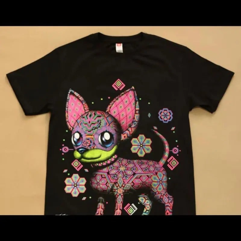 Chihuahua Rosa T-shirts Black Cotton Hoodie, Sweatshirt | RetroVerseTees.com