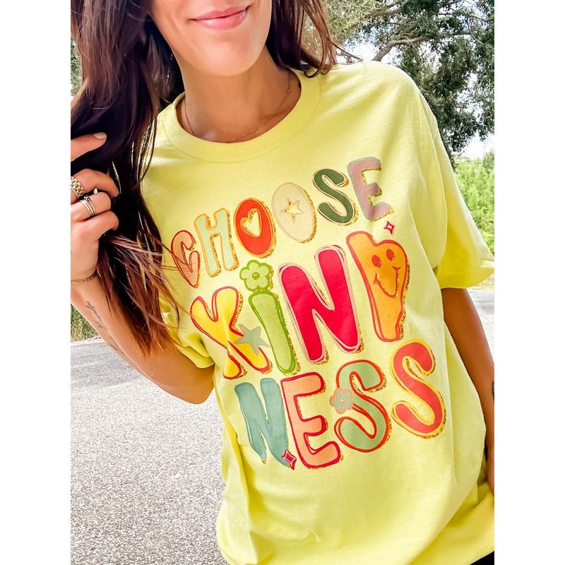Choose Kindness Graphic Top T-Shirts, Hoodie, Sweatshirt | RetroVerseTees.com