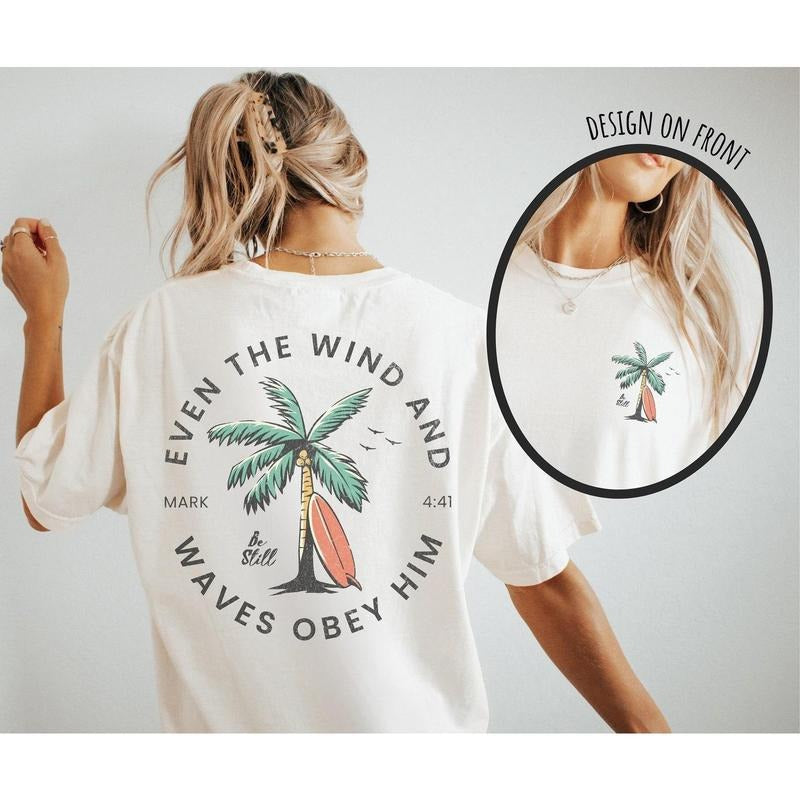 Christian Bible Verse shirt Beachy Backprint Comfort Colors Tee Trendy Oversized TShirt Unisex Tee Teen Baptism Gift...