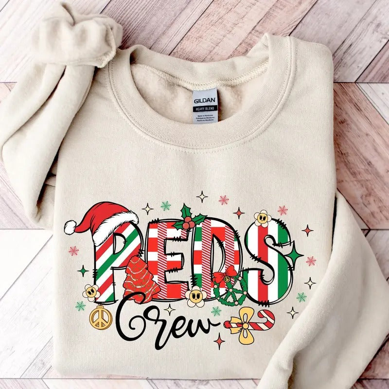 Christmas PEDS Crew Sweatshirt, Xmas Pediatrics Shirt, Merry Xmas  Pediatric Nurse Gift Classic Cotton Hoodie