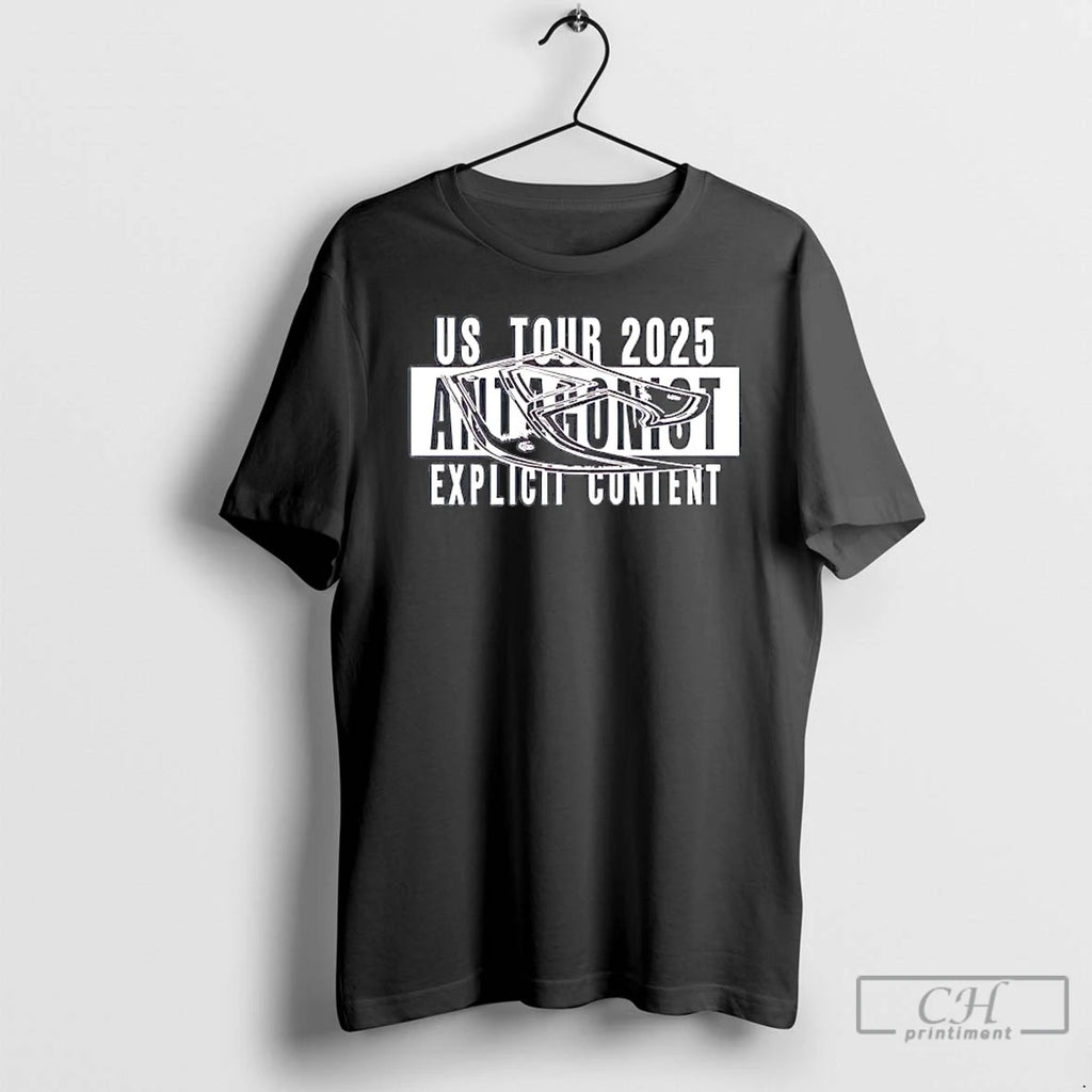 Classic Antagonist Us Tour 2025 Explicit Content T-Shirts, Hoodie, Sweatshirt | RetroVerseTees.com