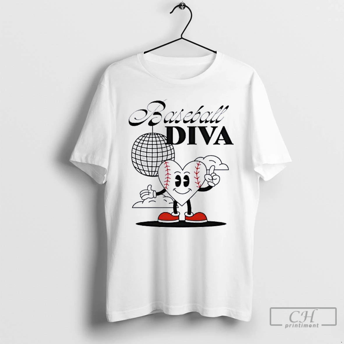 Classic Baseball X Heart Diva Toddler T-Shirts, Hoodie, Sweatshirt | RetroVerseTees.com