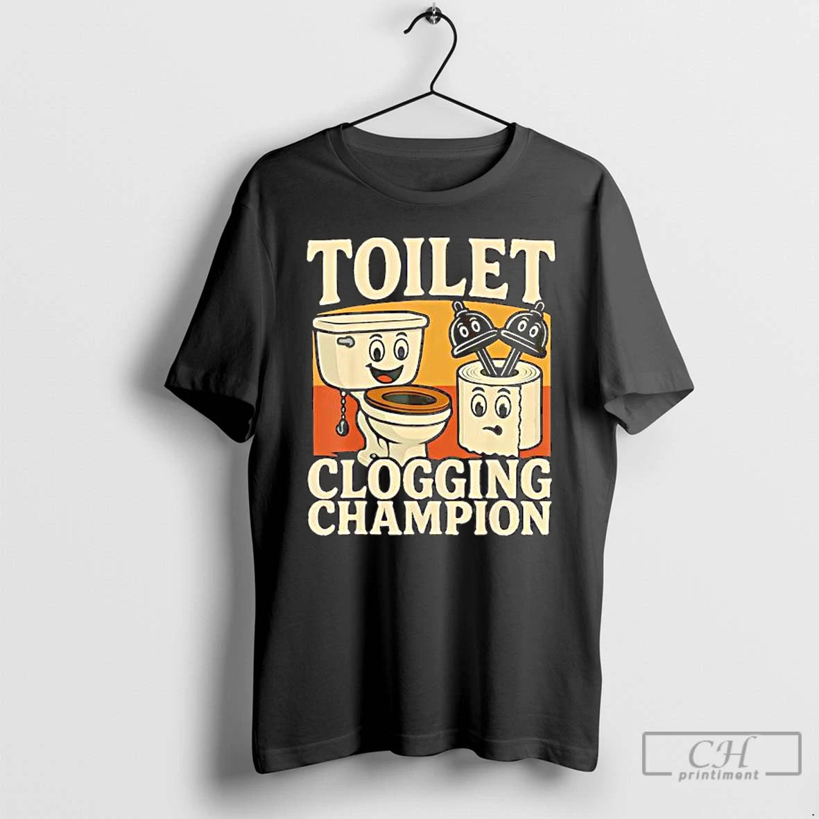 Classic Bathroom Toilet Clogging Champion Meme T-Shirts, Hoodie, Sweatshirt | RetroVerseTees.com
