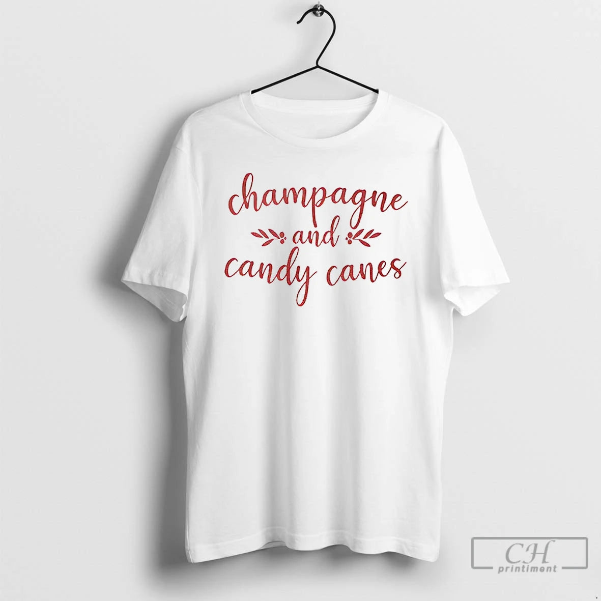 Classic Champagne And Candy Canes Christmas T-Shirts, Hoodie, Sweatshirt | RetroVerseTees.com