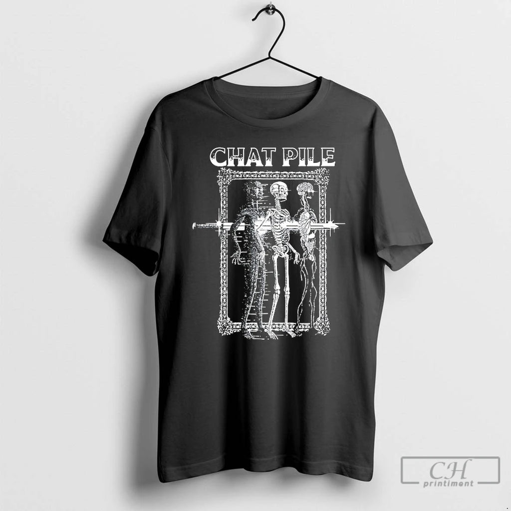 Classic Chat Pile Sword Skeleton T-Shirts, Hoodie, Sweatshirt | RetroVerseTees.com