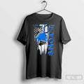 Classic Detroit Lions Football Battle Shattered Usa Flag Rip Design T-Shirts, Hoodie, Sweatshirt | RetroVerseTees.com