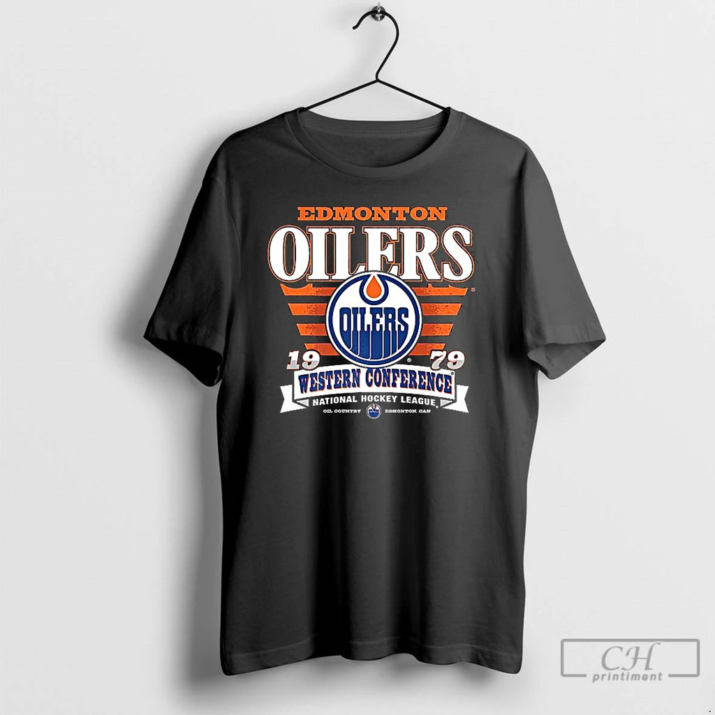 Classic Edmonton Oilers 1979 Western Conference National Hockey League T-Shirts, Hoodie, Sweatshirt | RetroVerseTees.com