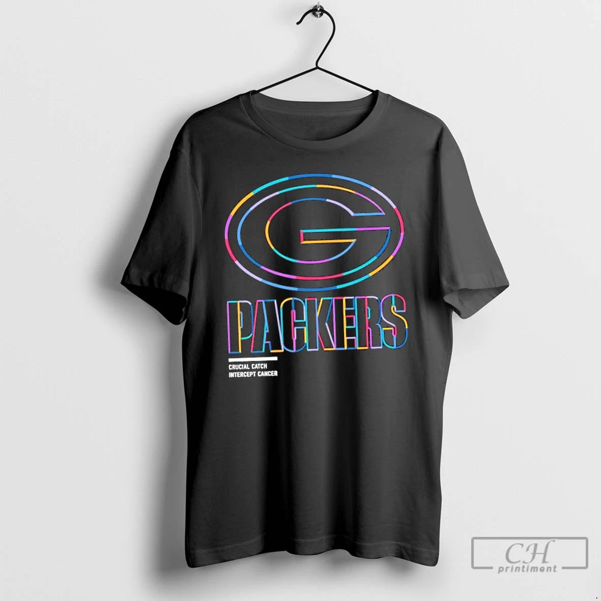 Classic Green Bay Packers Football Crucial Catch Intercept Cancer T Shirts Hoodie Longsleeve