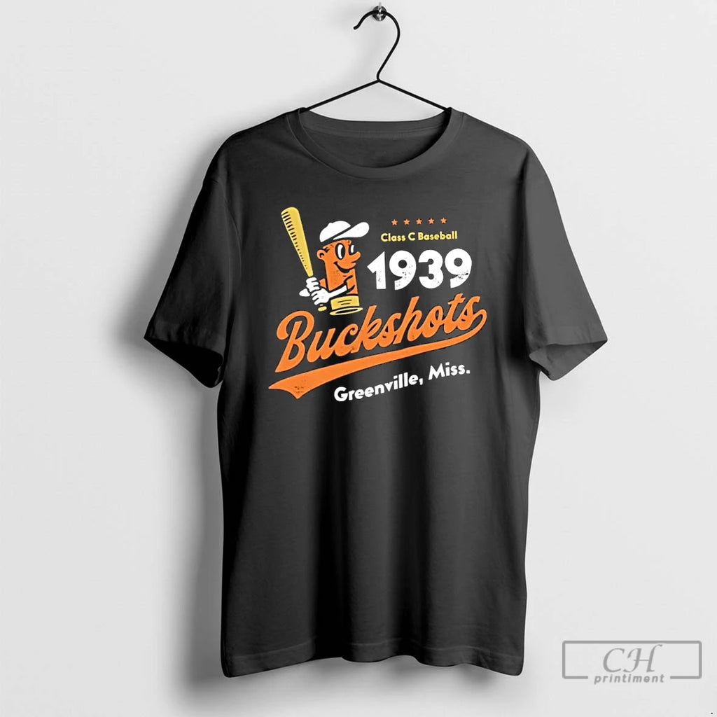 Classic Greenville Buckshots Mississippi Vintage Defunct Baseball Teams T Shirts Hoodie Longsleeve