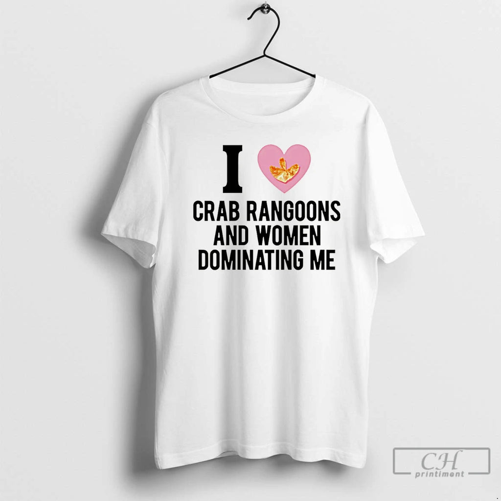 Classic I Love Crab Rangoons And Women Dominating Me Christmas T-Shirts, Hoodie, Sweatshirt | RetroVerseTees.com