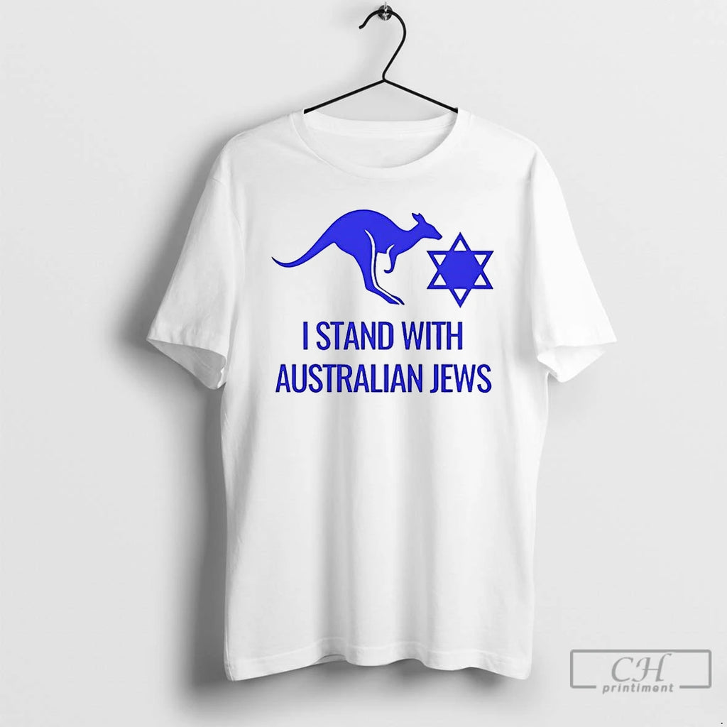 Classic I Stand With Australian Jews For Bondi Australia Kangaroo Logo T-Shirts, Hoodie, Sweatshirt | RetroVerseTees.com