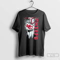 Classic Kansas City Chiefs Football Battle Shattered Usa Flag Rip Design T-Shirts, Hoodie, Sweatshirt | RetroVerseTees.com