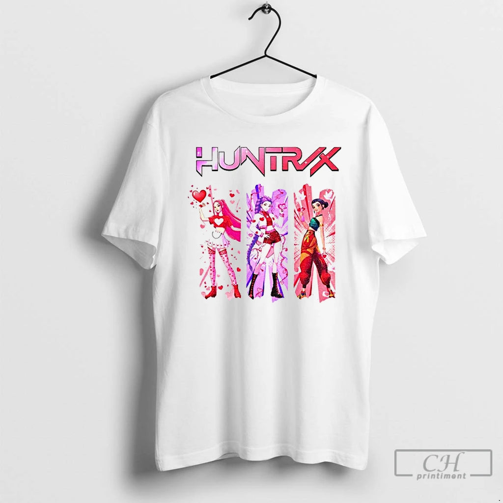 Classic Kpop Huntrix Valentine K Pop Demon Hunters Happy Valentine T-Shirts, Hoodie, Sweatshirt | RetroVerseTees.com