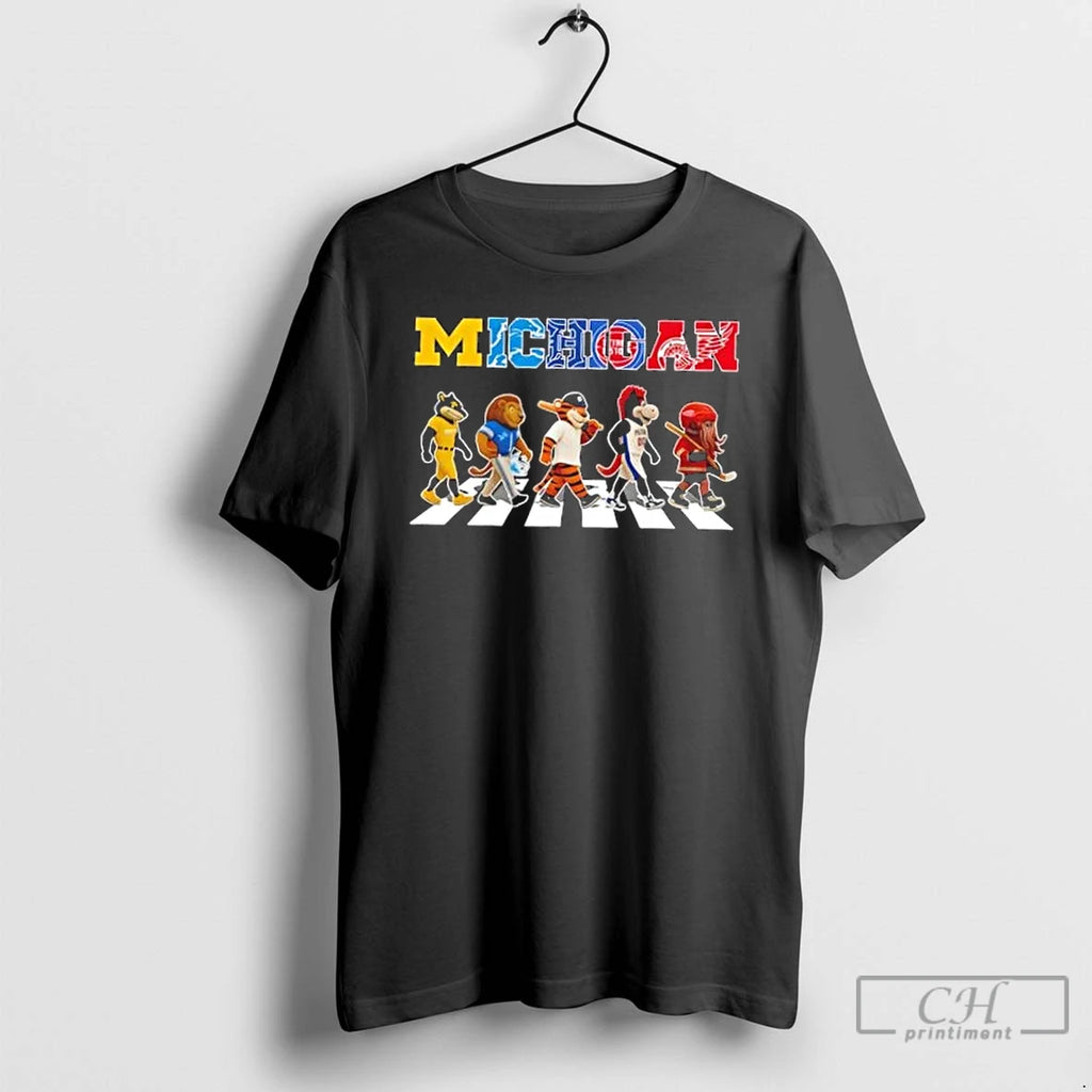 Classic Michigan City Sports All Mascots Abbey Road T-Shirts, Hoodie, Sweatshirt | RetroVerseTees.com
