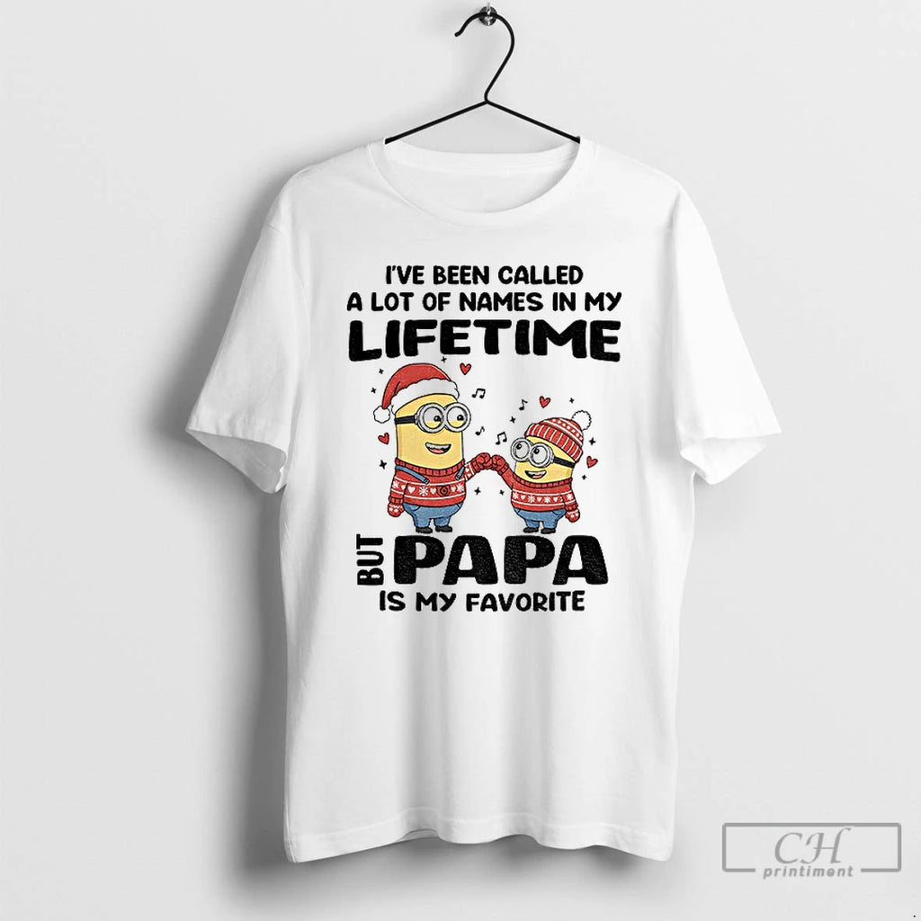 Classic Minion Santa Ive Been Called A Lot Of Names In My Lifetime But Papa T-Shirts, Hoodie, Sweatshirt | RetroVerseTees.com