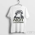 Classic Monkey Wearing Headphone Not Listening T-Shirts, Hoodie, Sweatshirt | RetroVerseTees.com