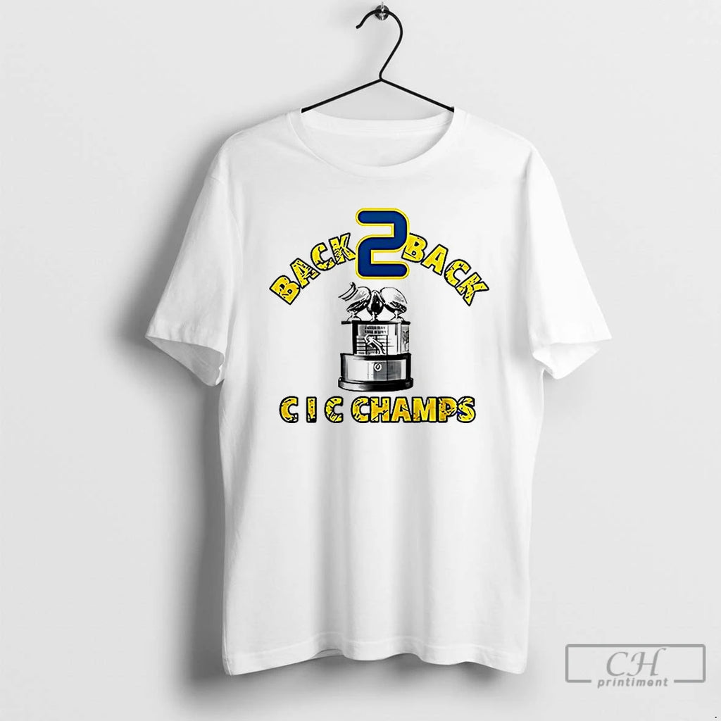 Classic Navy Midshipmen Back 2 Back Cic Champions 2025 T-Shirts, Hoodie, Sweatshirt | RetroVerseTees.com