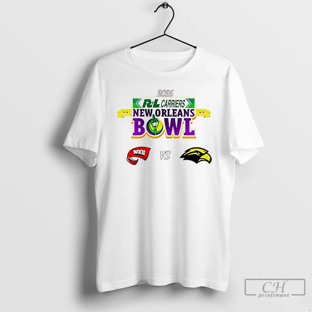 Classic New Orleans Bowl 2025 Western Kentucky Vs Southern Miss T-Shirts, Hoodie, Sweatshirt | RetroVerseTees.com