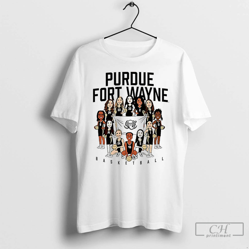 Classic Pfw Womens Basketball Ncaa Team Caricature 25 26 T-Shirts, Hoodie, Sweatshirt | RetroVerseTees.com