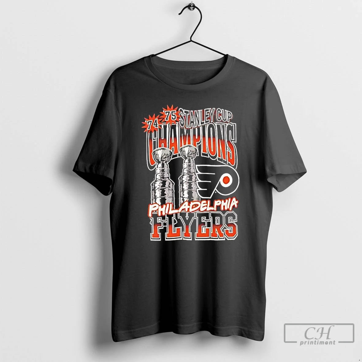 Classic Philadelphia Flyers Back To Back 2x Stanley Cup Champions T-Shirts, Hoodie, Sweatshirt | RetroVerseTees.com