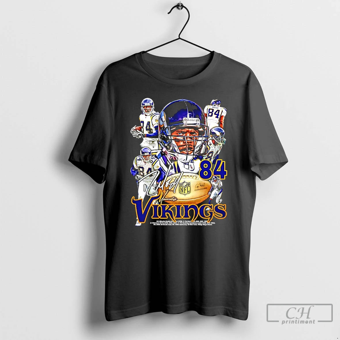 Classic Randy Moss Minnesota Vikings Vintage T Shirts Hoodie Longsleeve