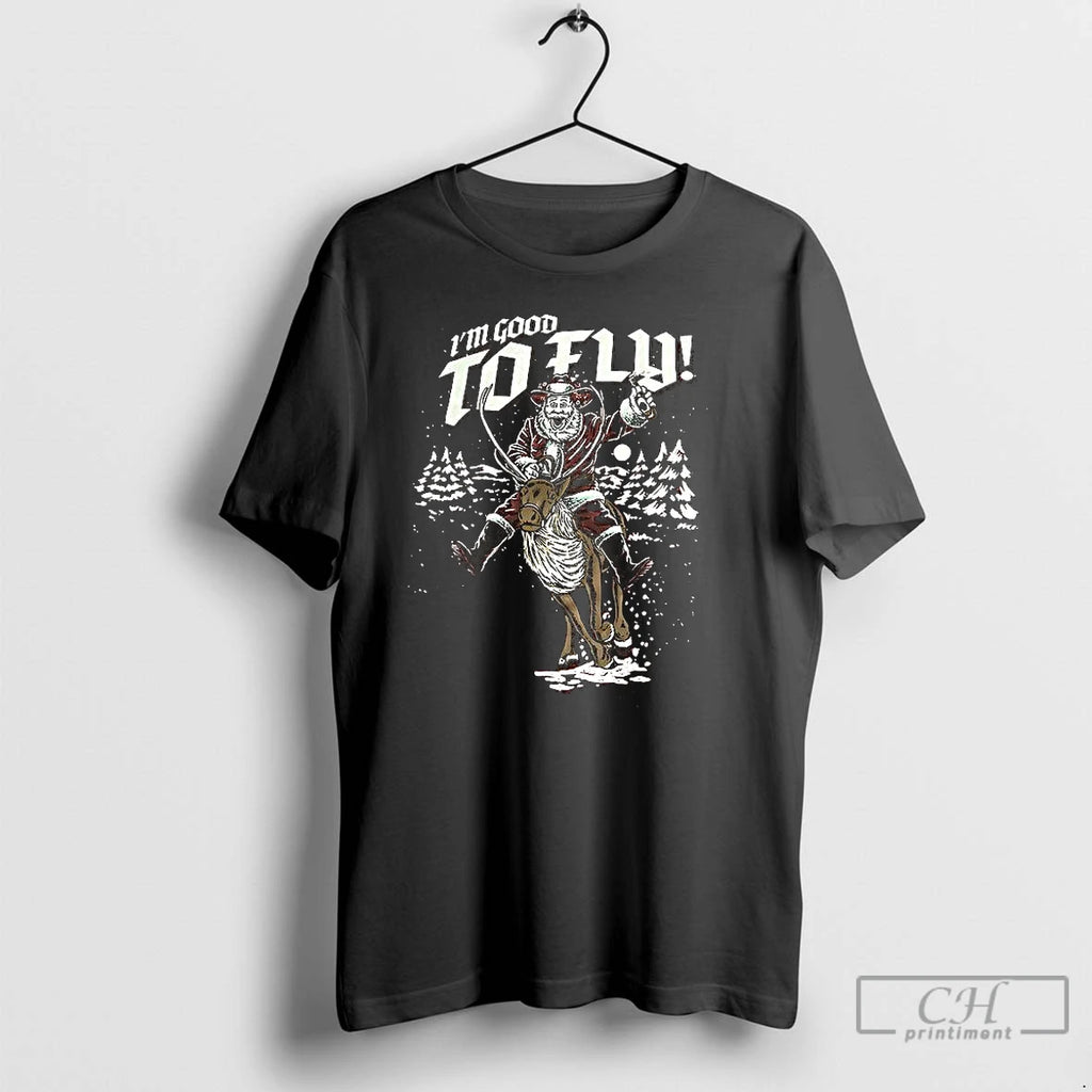 Classic Santa Im Good To Fly Merry Christmas T-Shirts, Hoodie, Sweatshirt | RetroVerseTees.com