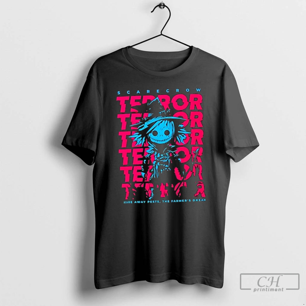 Classic Scarecrow Terror Halloween T Shirts Hoodie Longsleeve