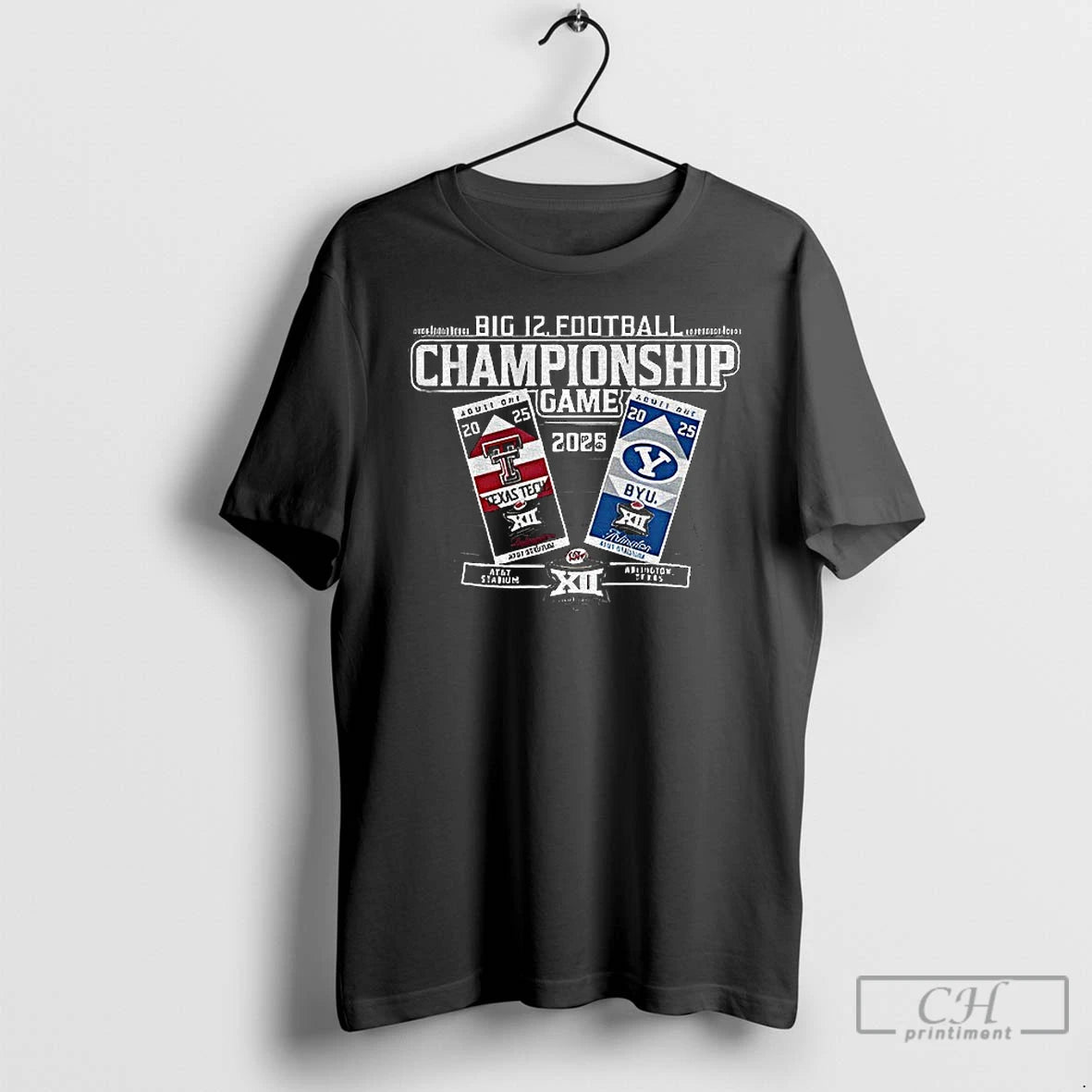Classic Texas Tech Red Raiders Vs Byu Cougars Big 12 Football Championship Game 2025 T-Shirts, Hoodie, Sweatshirt