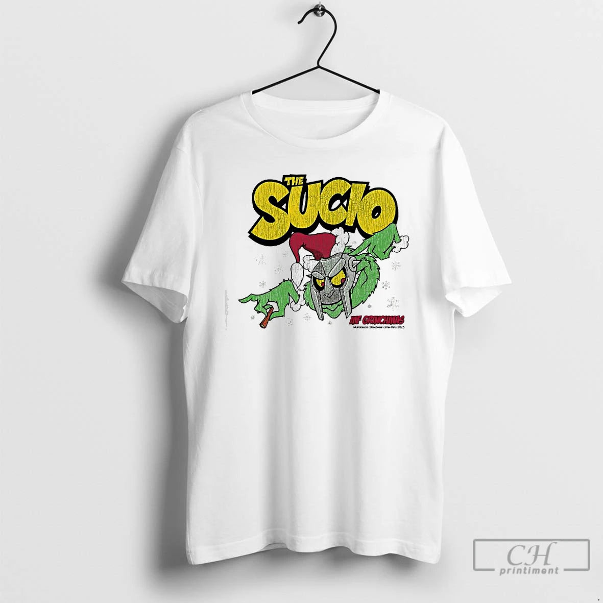 Classic The Sucio Grinch X Mf Doom Mf Christmas T-Shirts, Hoodie, Sweatshirt | RetroVerseTees.com