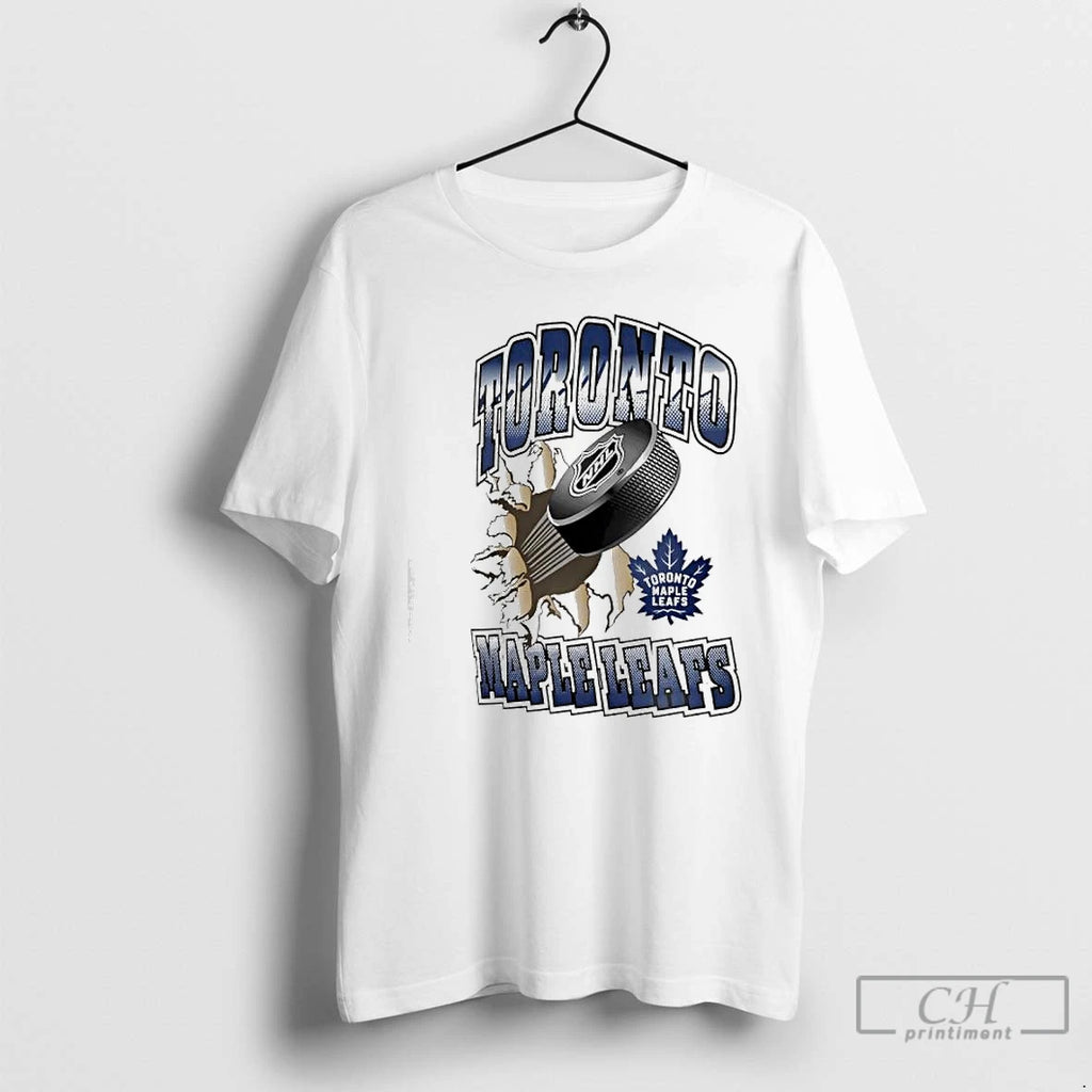 Classic Toronto Maple Leafs Puck Breaking T-Shirts, Hoodie, Sweatshirt | RetroVerseTees.com