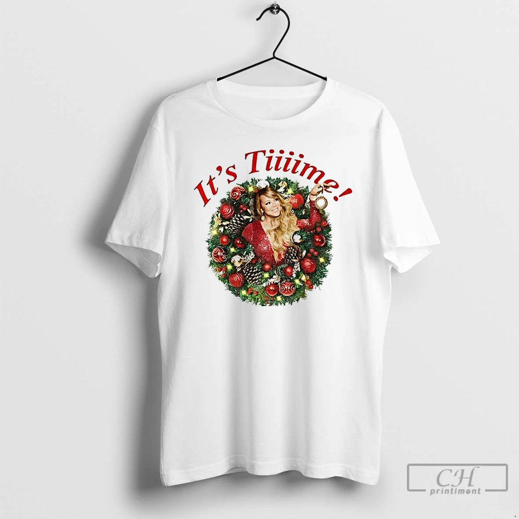 Classic Vintage Mariah Carey Christmas Its Time T-Shirts, Hoodie, Sweatshirt | RetroVerseTees.com