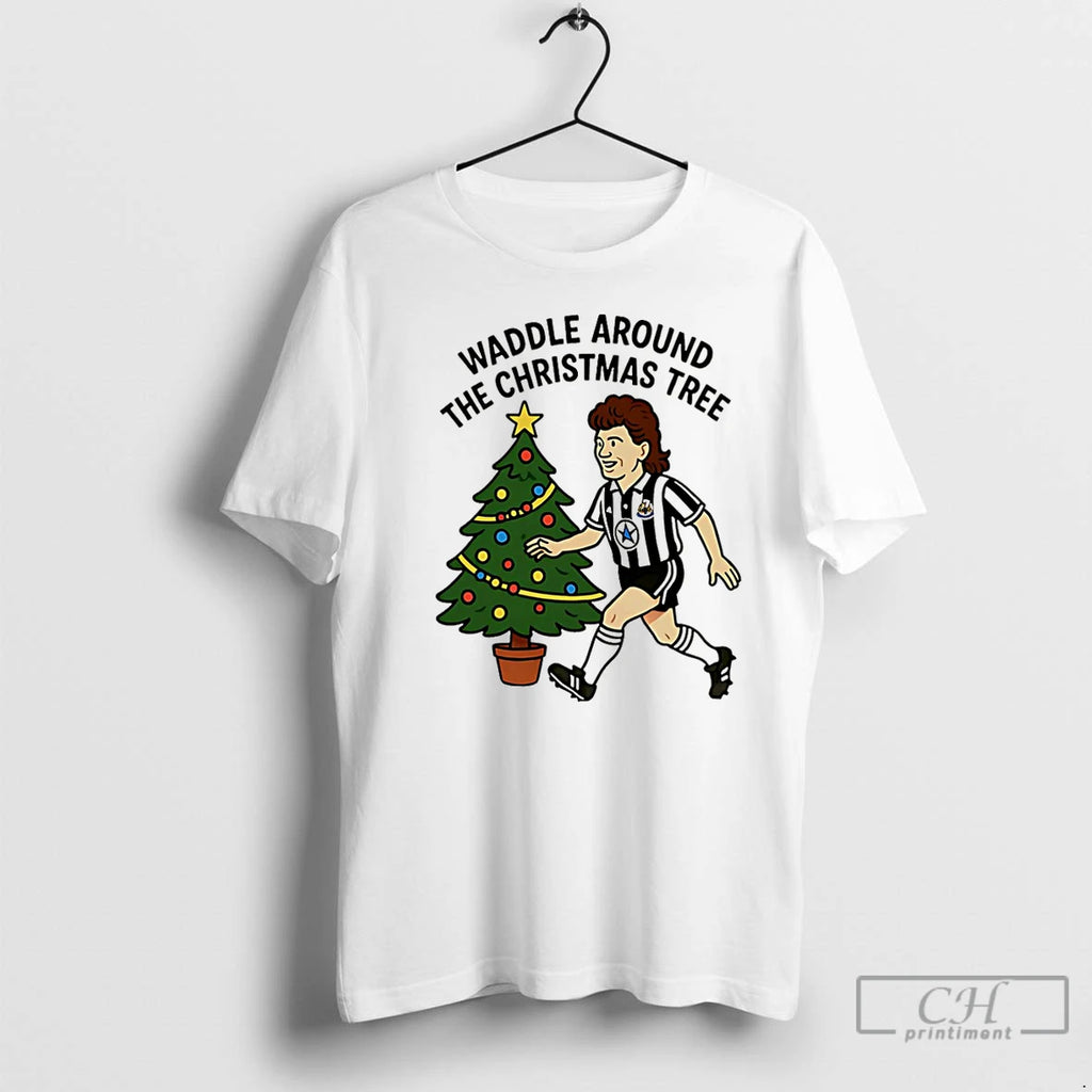 Classic Waddle Around The Christmas Tree Newcastle Christmas T-Shirts, Hoodie, Sweatshirt | RetroVerseTees.com