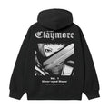 Claymore "Clare" Heavyweight Vintage Hoodie Cotton Blend Classic Anime Sweatshirt Menswear Tops Casual Long Sleeve Black...