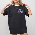 Comfort Color Halloween Neon Ghost Dog Shirt, Funny Ghost with Dog Crewneck, Cute Boo Dog Sweater, Dog Lover Neon...