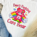 Comfort Colors Don't Care Bear Graphic Tee Hoodie, Sweatshirt | RetroVerseTees.com