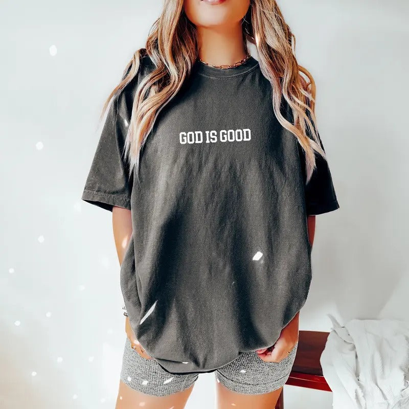 Comfort Colors God Is Good T-shirt Christian T-shirt Trendy Shirt Positive Shirt Oversized Shirt Oversized Tee Religion...