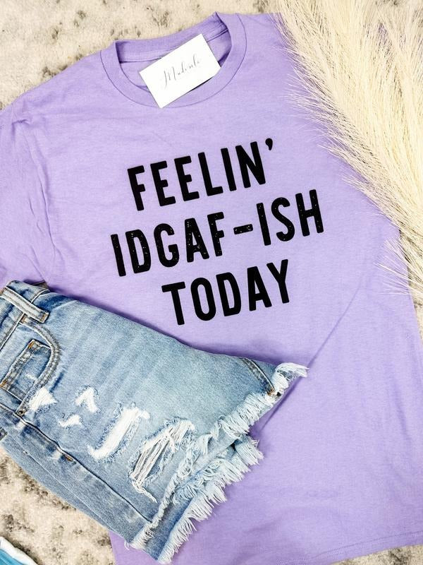 Comfort Colors IDGAF-ish Graphic Tee Hoodie, Sweatshirt | RetroVerseTees.com