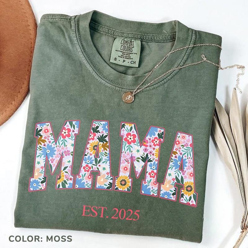 Comfort Colors Vintage Floral Mama T-shirt, Mama T-Shirt, Strong Woman TShirt, Gift For Mothers Day, Women's TShirt, Mama...