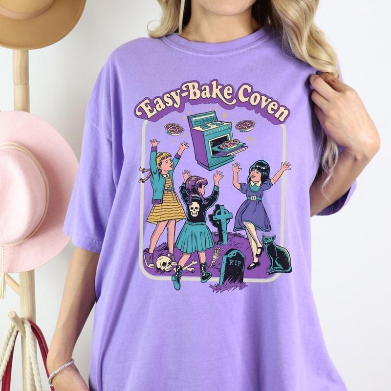 Comfort colors easy bake coven short sleeve casual cotton graphic tshirt Hoodie, Sweatshirt | RetroVerseTees.com