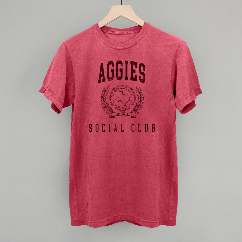 Aggies Social Club T-Shirts, Hoodie, Sweatshirt | RetroVerseTees.com (Image 1)