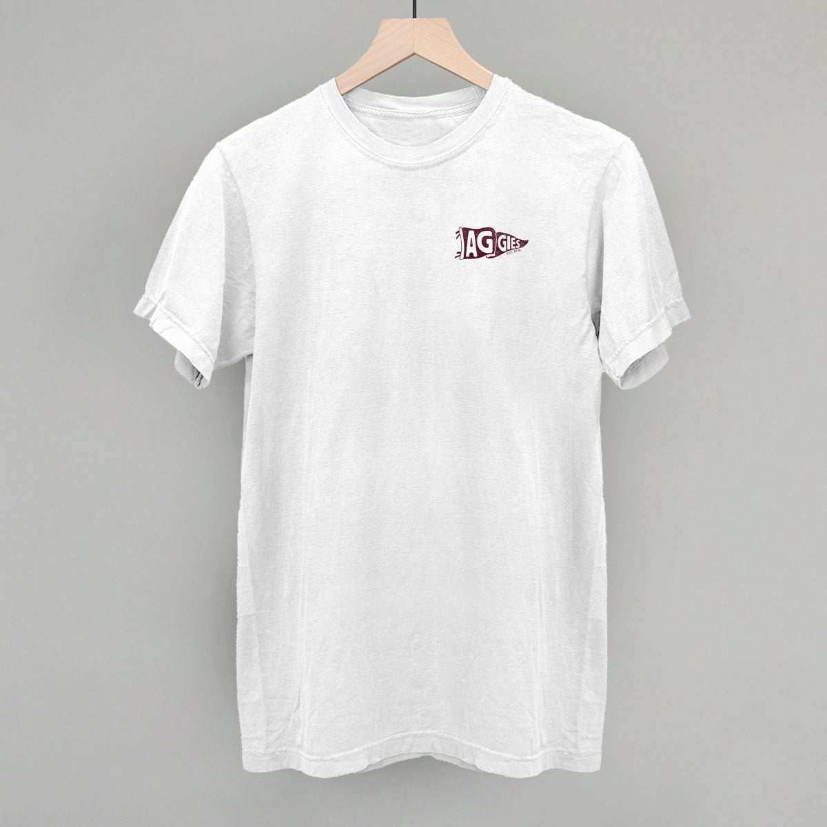 Aggies Pennant Flag (Left Chest) T-Shirts, Hoodie, Sweatshirt | RetroVerseTees.com (Image 4)
